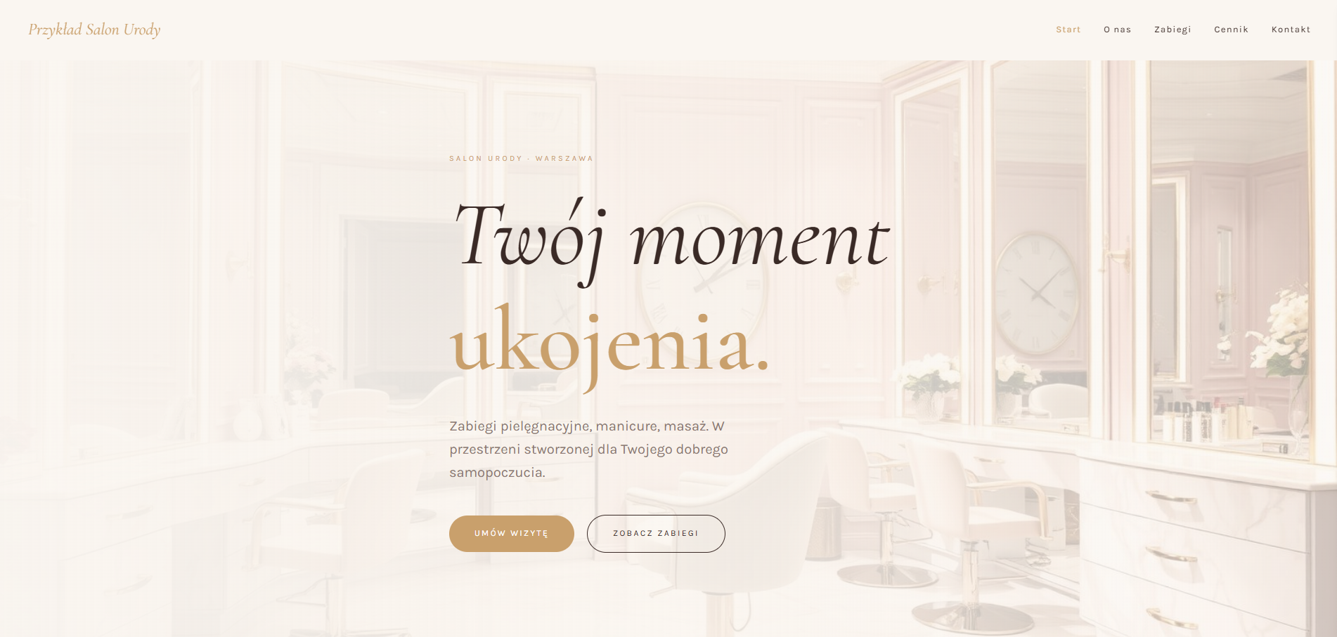 Przykład: Salon urody